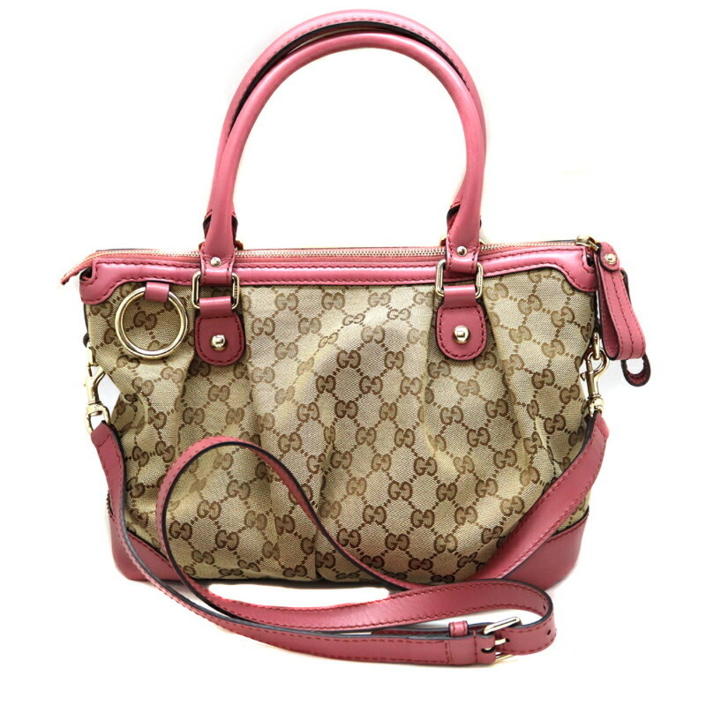 Gucci Sukey Diamante Tote Bag Beige Pink